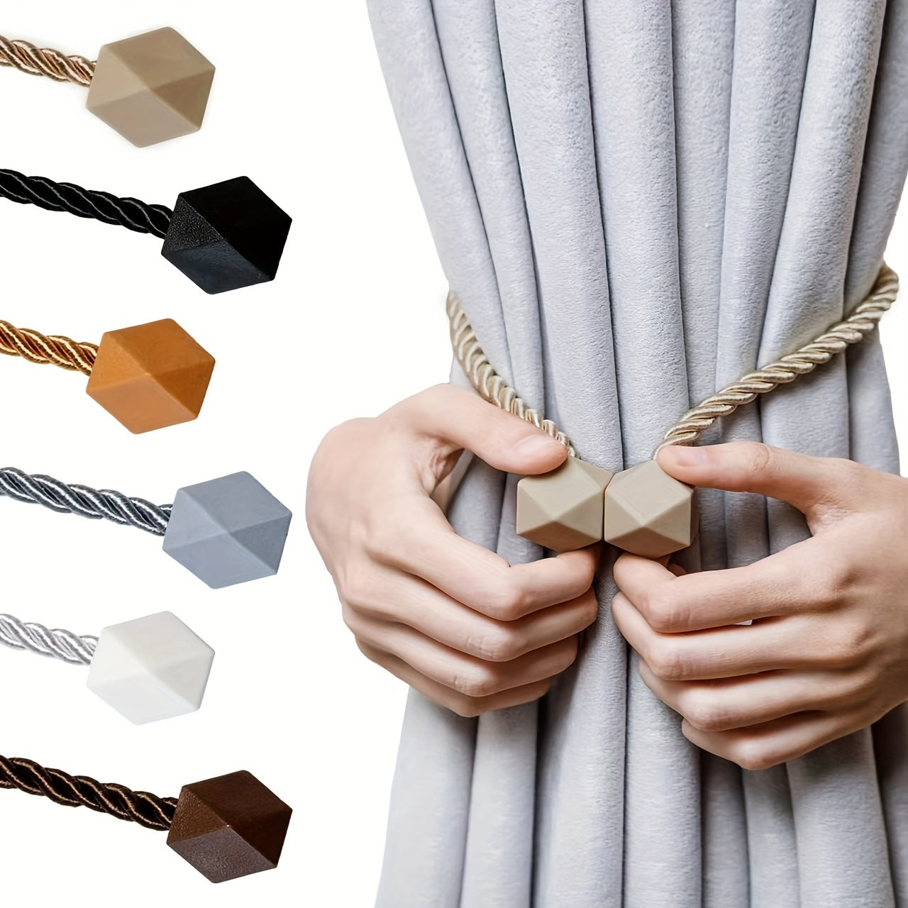 Magnetische Gardinenhalter im Seil-Design – Modern, stark & stilvoll