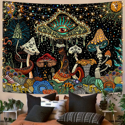 Wandteppich Hippie | Boho Blumenmuste