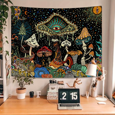 Wandteppich Hippie | Boho Blumenmuste