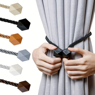 Magnetische Gardinenhalter im Seil-Design – Modern, stark & stilvoll
