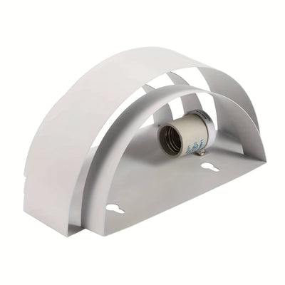 Moderne LED-Wandleuchte Halbmond – Weiß lackiert