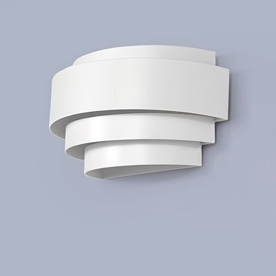 Moderne LED-Wandleuchte Halbmond – Weiß lackiert