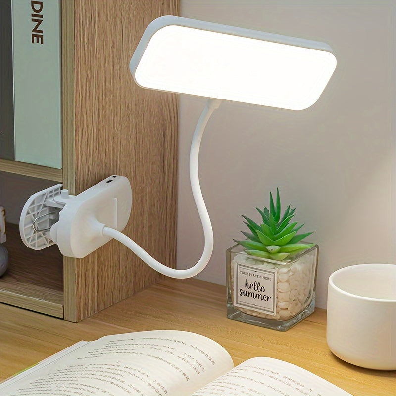 Dimm­bare LED-Schreibtischlampe mit Touch-Steuerung | USB-ladbar, Weiß